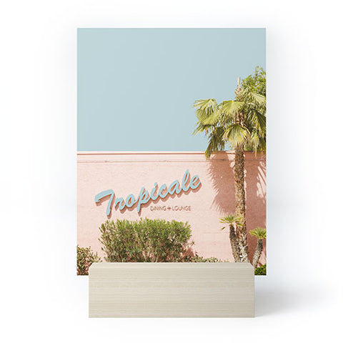 Eye Poetry Photography Tropicale Lounge Retro Palm Springs Mini Art Print