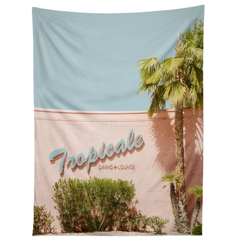 Eye Poetry Photography Tropicale Lounge Retro Palm Springs Tapestry