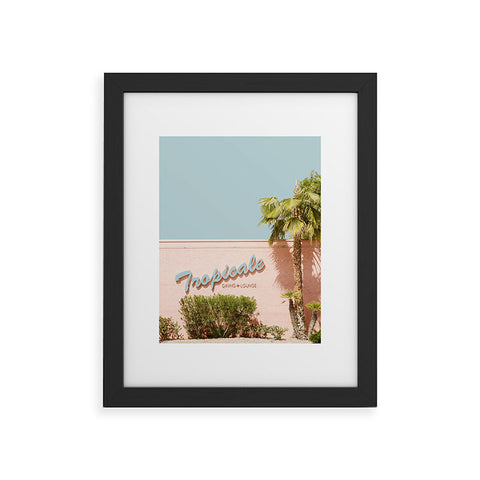 Eye Poetry Photography Tropicale Lounge Retro Palm Springs Framed Art Print