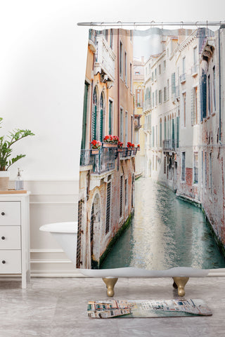 Eye Poetry Photography Venice Morning Italy Shower Curtain And Mat