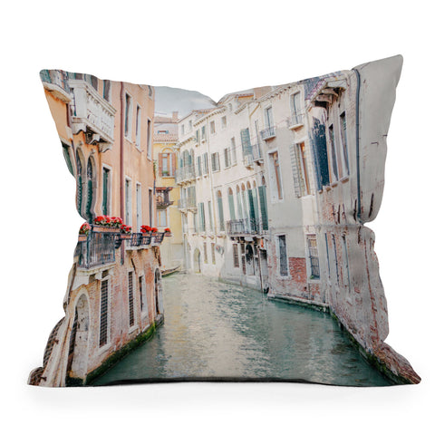 Eye Poetry Photography Venice Morning Italy Throw Pillow
