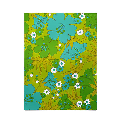 Eyestigmatic Design Green Turquoise and White Retro Poster