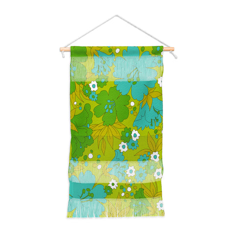 Eyestigmatic Design Green Turquoise and White Retro Wall Hanging Portrait