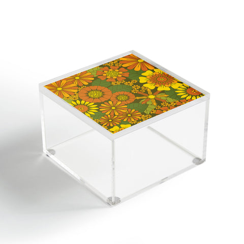 Eyestigmatic Design Orange Brown Yellow and Green Acrylic Box