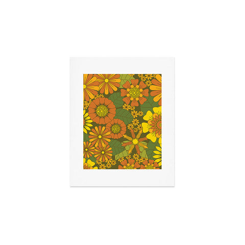 Eyestigmatic Design Orange Brown Yellow and Green Art Print