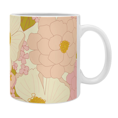 Eyestigmatic Design Pink Pastel Vintage Floral Coffee Mug