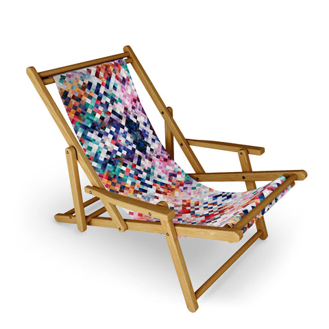 Fimbis Abstract Mosaic Sling Chair