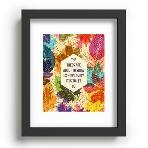 Fimbis Autumn Trees Recessed Framing Rectangle