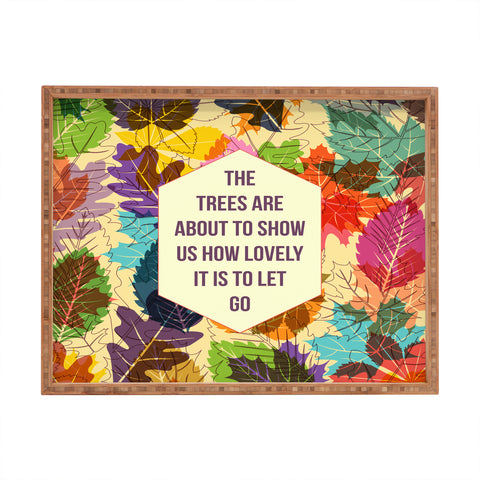 Fimbis Autumn Trees Rectangular Tray