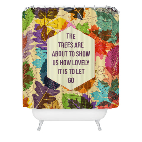 Fimbis Autumn Trees Shower Curtain