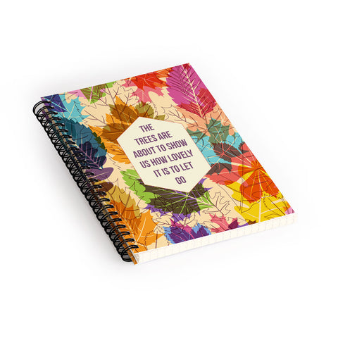 Fimbis Autumn Trees Spiral Notebook
