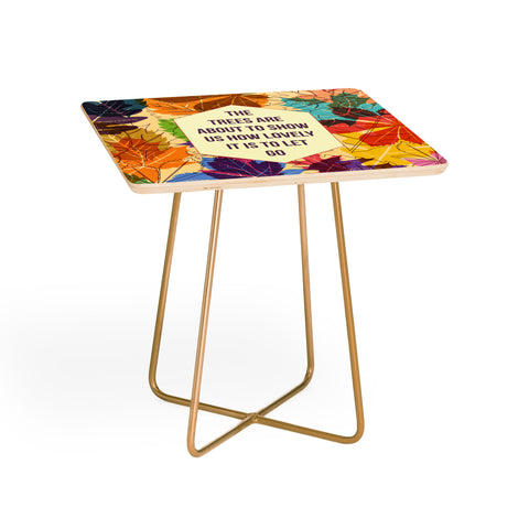 Fimbis Autumn Trees Side Table