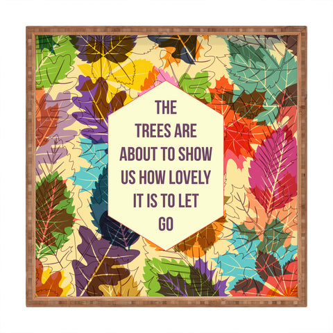 Fimbis Autumn Trees Square Tray