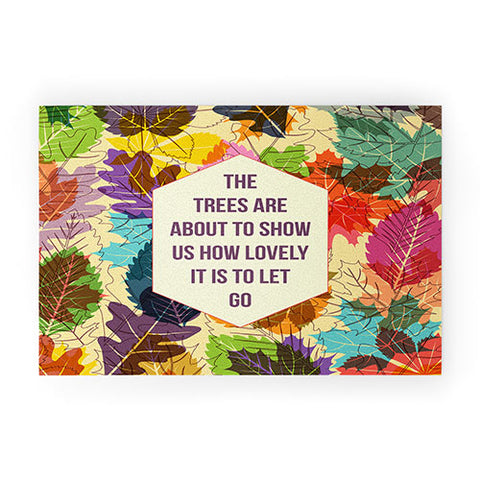 Fimbis Autumn Trees Welcome Mat