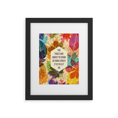Fimbis Autumn Trees Framed Art Print