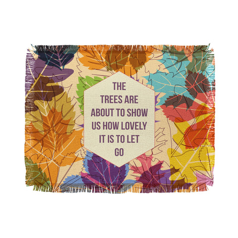 Fimbis Autumn Trees Throw Blanket