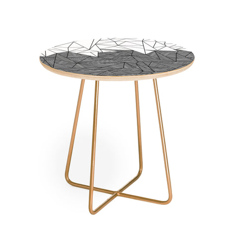 Fimbis Brandy Rays Round Side Table