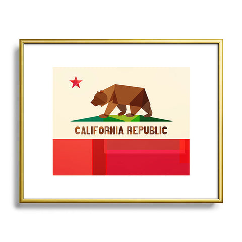 Fimbis California Metal Framed Art Print