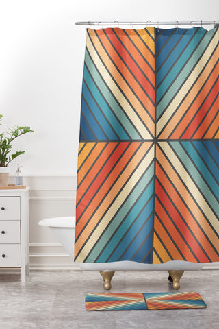 Fimbis Celebration 1 Shower Curtain And Mat