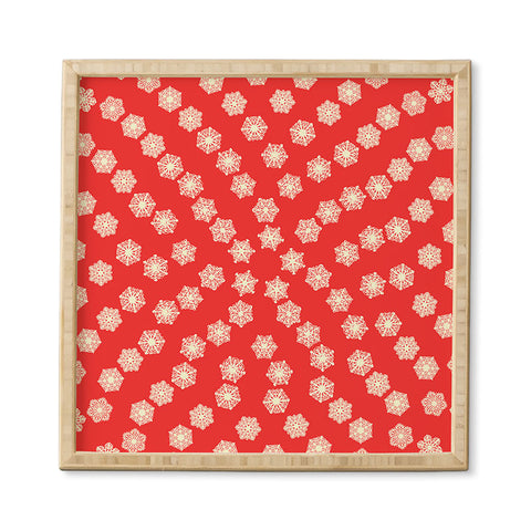 Fimbis Christmas Snowflakes Framed Wall Art