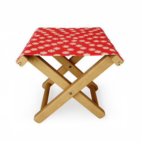 Fimbis Christmas Snowflakes Folding Stool