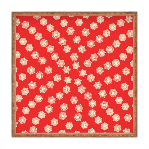 Fimbis Christmas Snowflakes Square Tray
