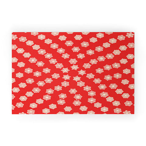 Fimbis Christmas Snowflakes Welcome Mat