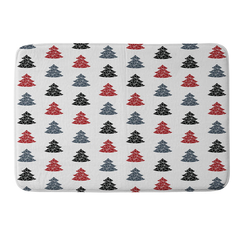 Fimbis Christmas Tree Pattern Memory Foam Bath Mat