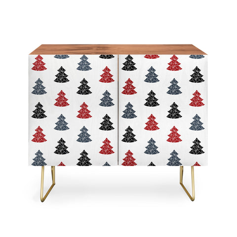 Fimbis Christmas Tree Pattern Credenza