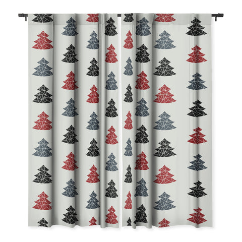Fimbis Christmas Tree Pattern Blackout Non Repeat