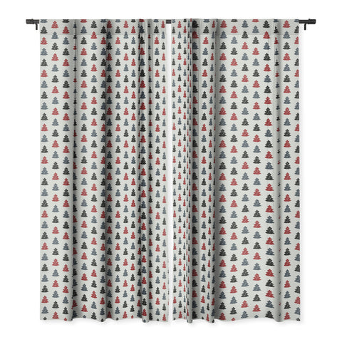 Fimbis Christmas Tree Pattern Blackout Window Curtain