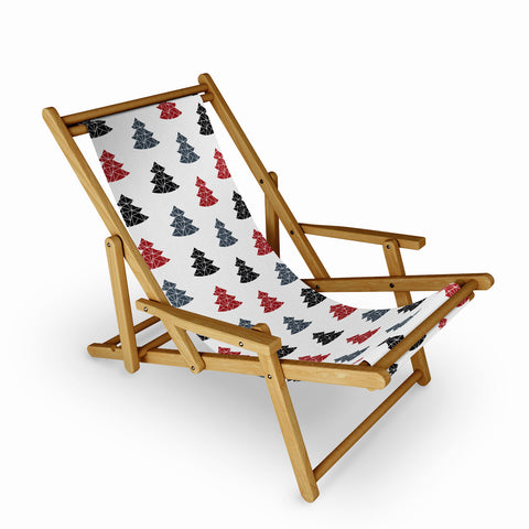 Fimbis Christmas Tree Pattern Sling Chair