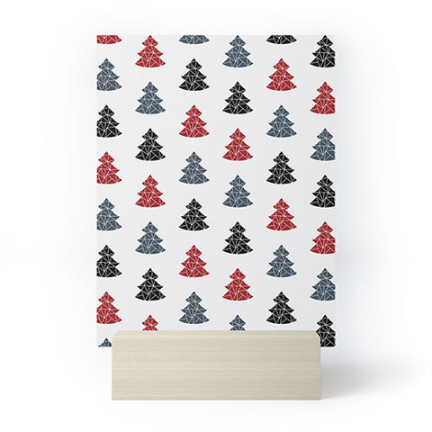 Fimbis Christmas Tree Pattern Mini Art Print