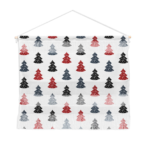 Fimbis Christmas Tree Pattern Wall Hanging Landscape