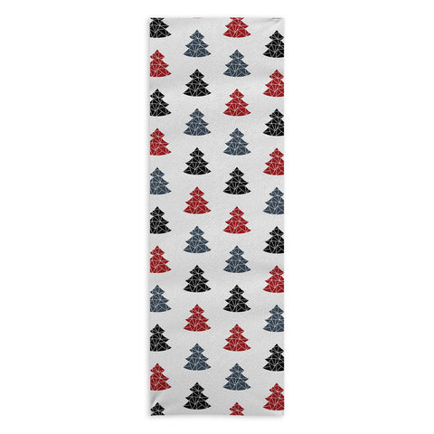 Fimbis Christmas Tree Pattern Yoga Towel