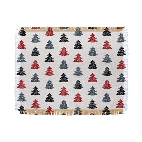 Fimbis Christmas Tree Pattern Throw Blanket