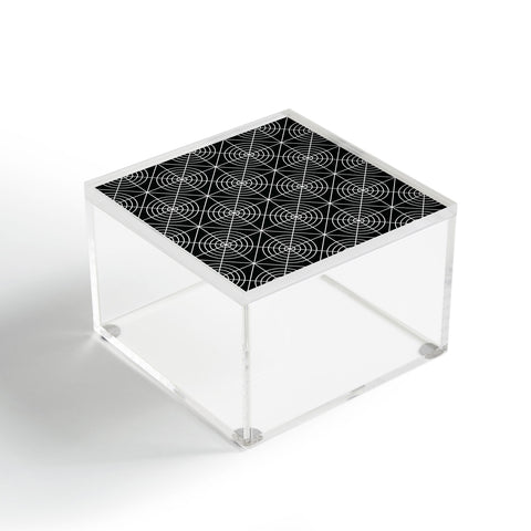 Fimbis Circle Squares Black and White Acrylic Box