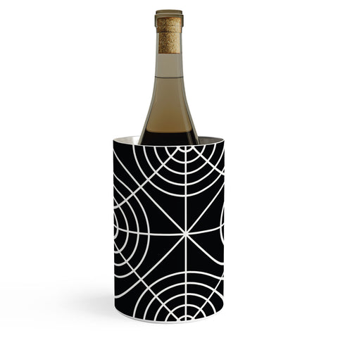 Fimbis Circle Squares Black and White Wine Chiller