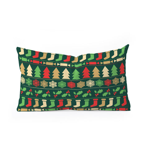 Fimbis Classic Christmas Oblong Throw Pillow