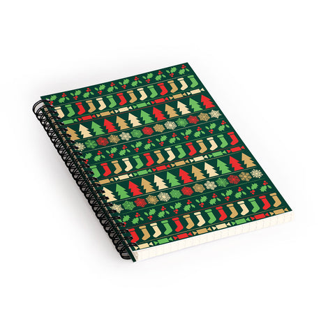 Fimbis Classic Christmas Spiral Notebook