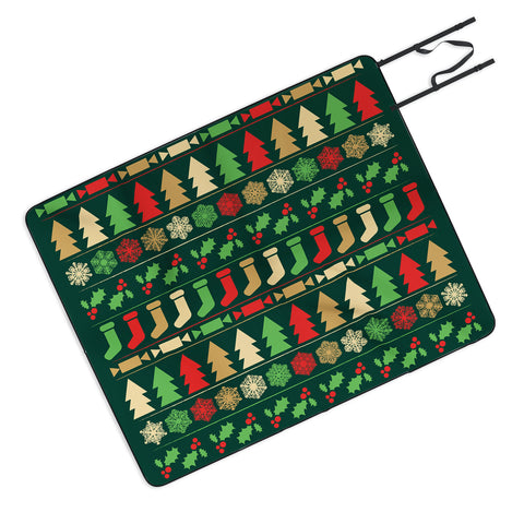 Fimbis Classic Christmas Picnic Blanket