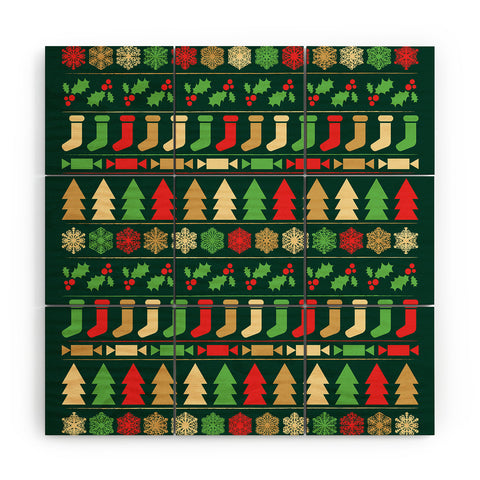 Fimbis Classic Christmas Wood Wall Mural