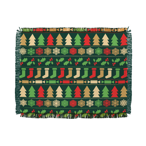Fimbis Classic Christmas Throw Blanket