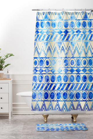 Fimbis Cool Kicks Shower Curtain And Mat