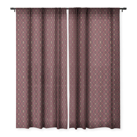 Fimbis Elizabethan Argyle Sheer Window Curtain