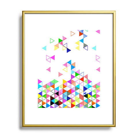 Fimbis Falling Into Place Metal Framed Art Print