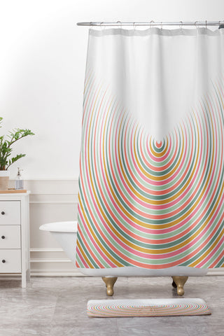 Fimbis Festival Eclipse Shower Curtain And Mat