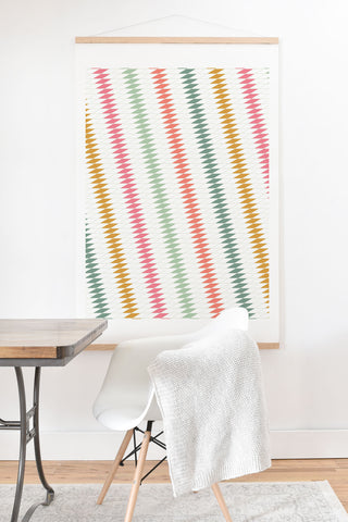 Fimbis Festive Stripes Art Print And Hanger