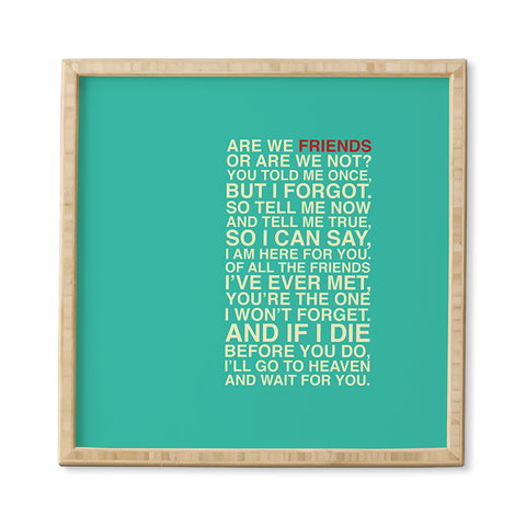 Fimbis Friends Framed Wall Art