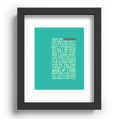 Fimbis Friends Recessed Framing Rectangle